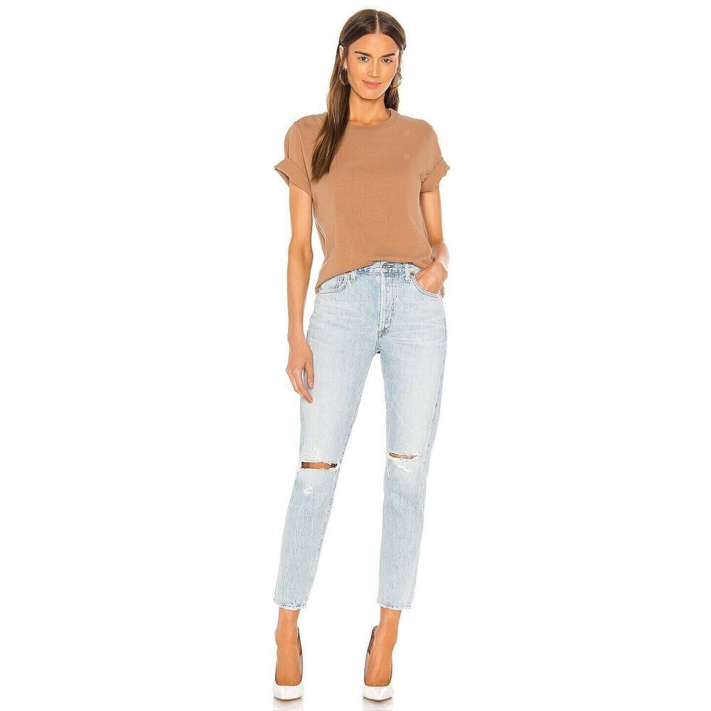 Citizens of Humanity Womens Jeans Sz 27 (30x27) Liya High‎ Rise Classic Fit Crop - Picture 4 of 10